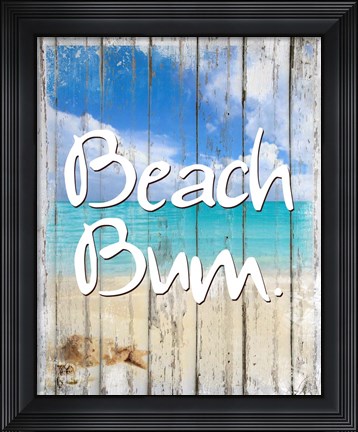 Framed Beach Bum Print