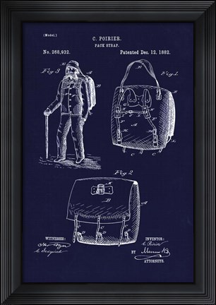 Framed 1882 Back Pack Print