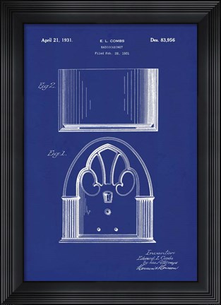 Framed Radio Cabinet Print