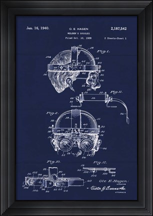 Framed Welders Goggles 1 Print