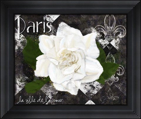 Framed Paris La Vill De L&#39;amour Print