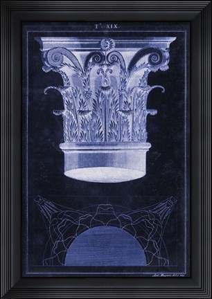 Framed Andrea Palladio Corinthian Capital 1556 Print