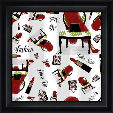 Framed Evening Out Pattern Print