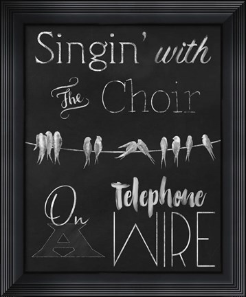 Framed Singing Birdies Print