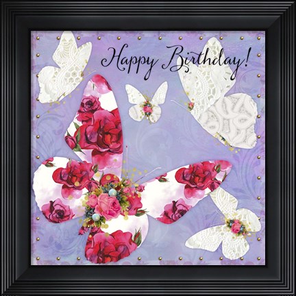Framed Victorian Wings Print