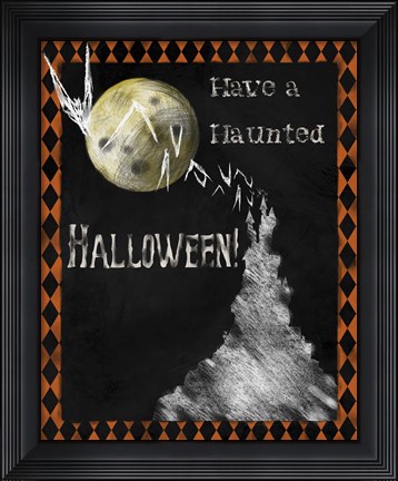 Framed Haunted Halloween Print