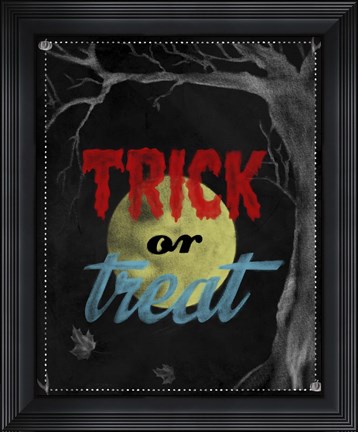 Framed Trick Or Treat Print