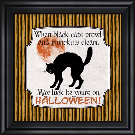 Framed Black Cats Print