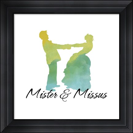 Framed Mister &amp; Missus Print