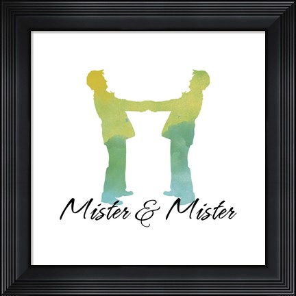 Framed Mister &amp; Mister Print