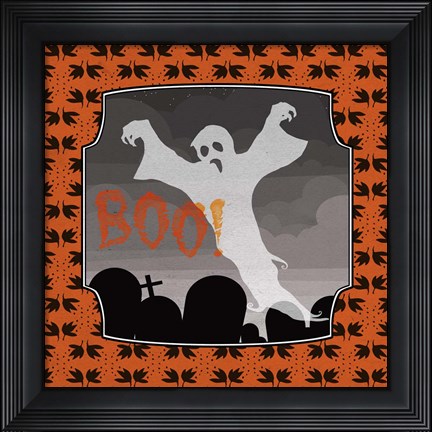 Framed Boo Ghost Print