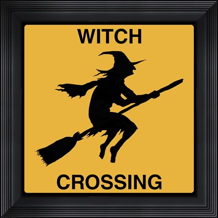 Framed Witch Crossing Print
