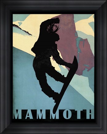 Framed Mammoth Mountain Winter Sports I Print