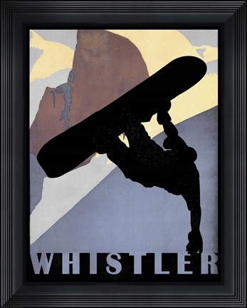 Framed Whistler Mountain Winter Sports II Print