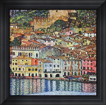 Framed Malcena at the Gardasee, 1907 Print