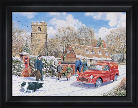 Framed Christmas Post Print
