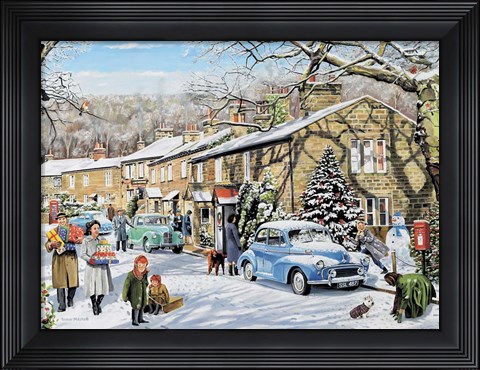 Framed Home For Christmas Print