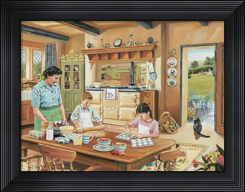 Framed Cottage Kitchen Print