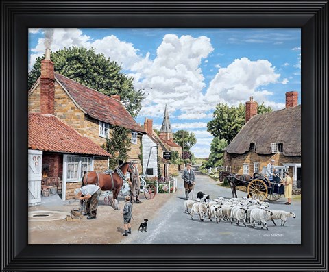 Framed Village Farrier Print