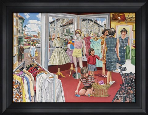 Framed In The Boutique Print