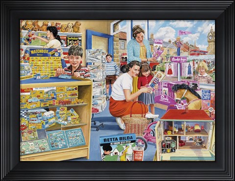Framed In The Toy Shop Print