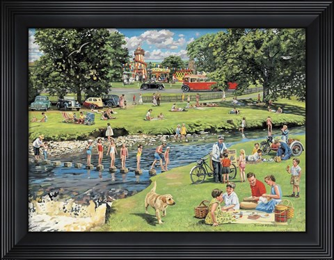 Framed At The Picnic Spot Print