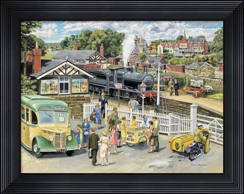 Framed At The Station Print
