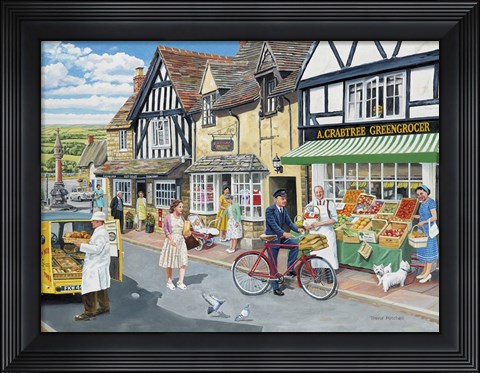 Framed Letters For The Greengrocer Print