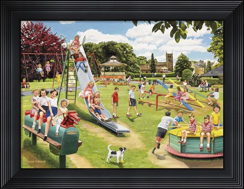 Framed Park Playground Print