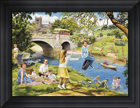 Framed Riverbank Print
