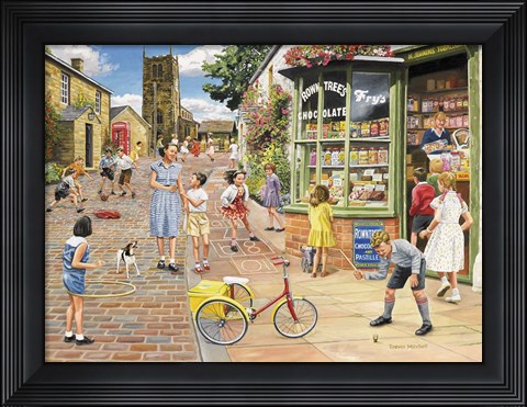 Framed Sweet Shop Print