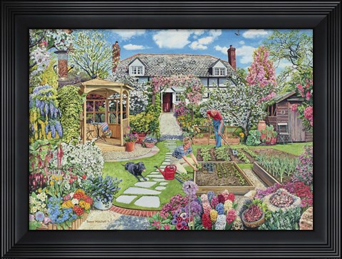 Framed Spring Garden Print