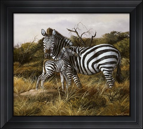 Framed Nuzzling Print