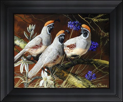 Framed Among Spring Blooms Print