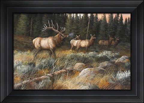 Framed Autumn And On The Move Print