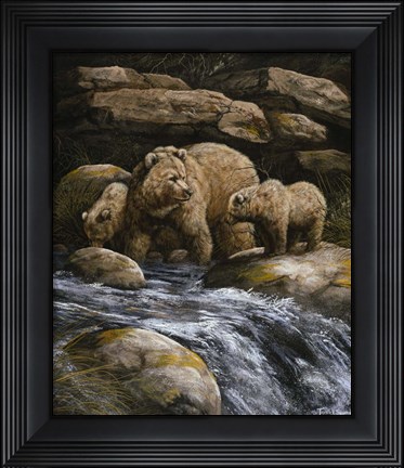 Framed Fishing Lessons Print