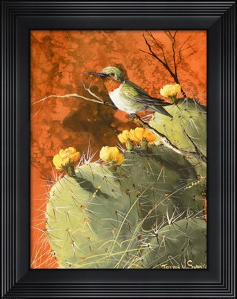 Framed Prickly Thorns Print