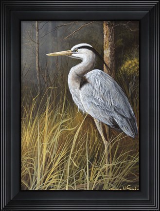 Framed Guard At Water&#39;s Edge Print