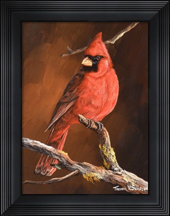 Framed Winter&#39;s Perch 1 Print