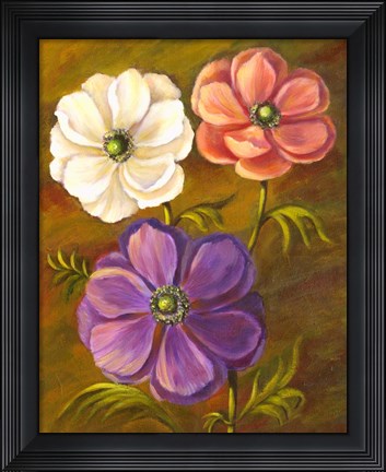 Framed Anemones Print