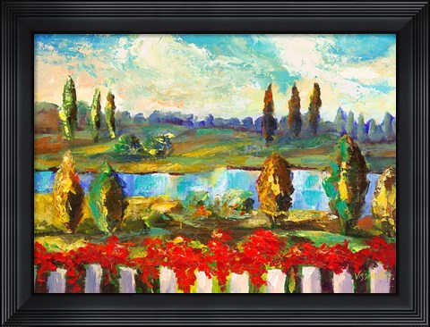 Framed View Over the Fence Print