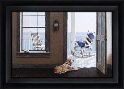 Framed Look Over The Sea Print