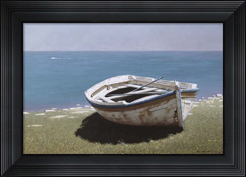 Framed Weathered Boat Print