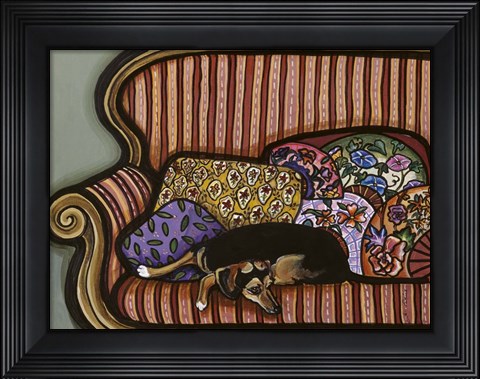 Framed Resting on the Sofa Print