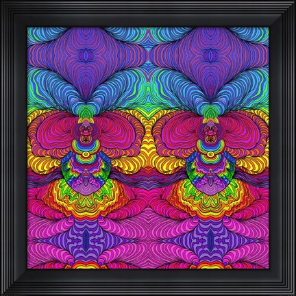 Framed Swirls 316 A Print