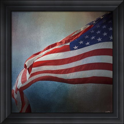 Framed American Flag Print