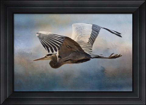 Framed Over Ocean Skies Print