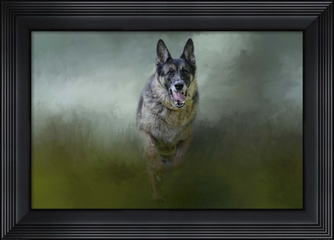 Framed Racing The Storm Print