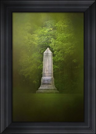 Framed War Monument In Spring Print
