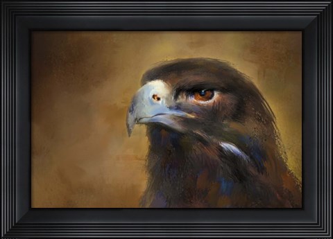 Framed One White Feather Print